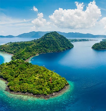 班达群岛潜水目的地海景